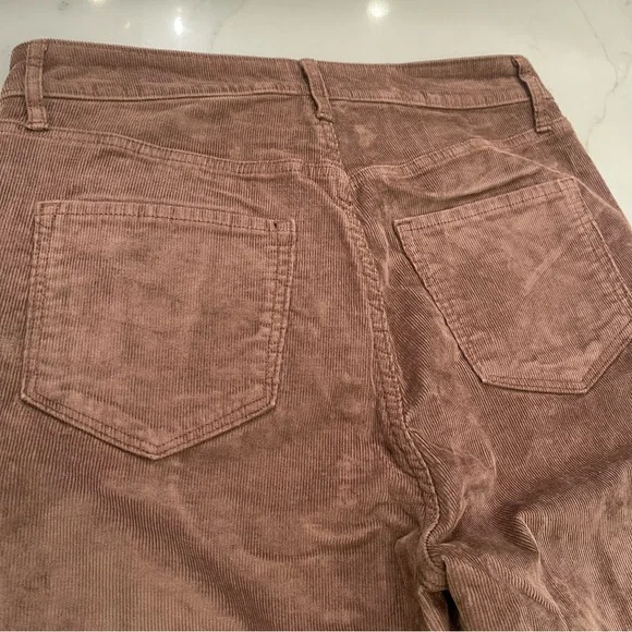 WORN ONCE! Old Navy Woman’s Higher High-Rise Flare Brown Corduroy Pants - Picture 11 of 15